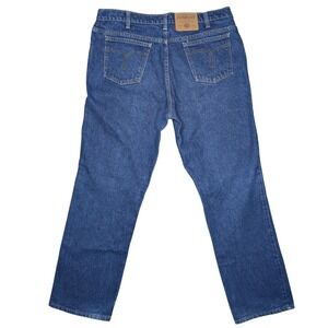 Vintage GWG 40x32 Blue Cotton Denim Straight Leg Jeans Men's Retro Western